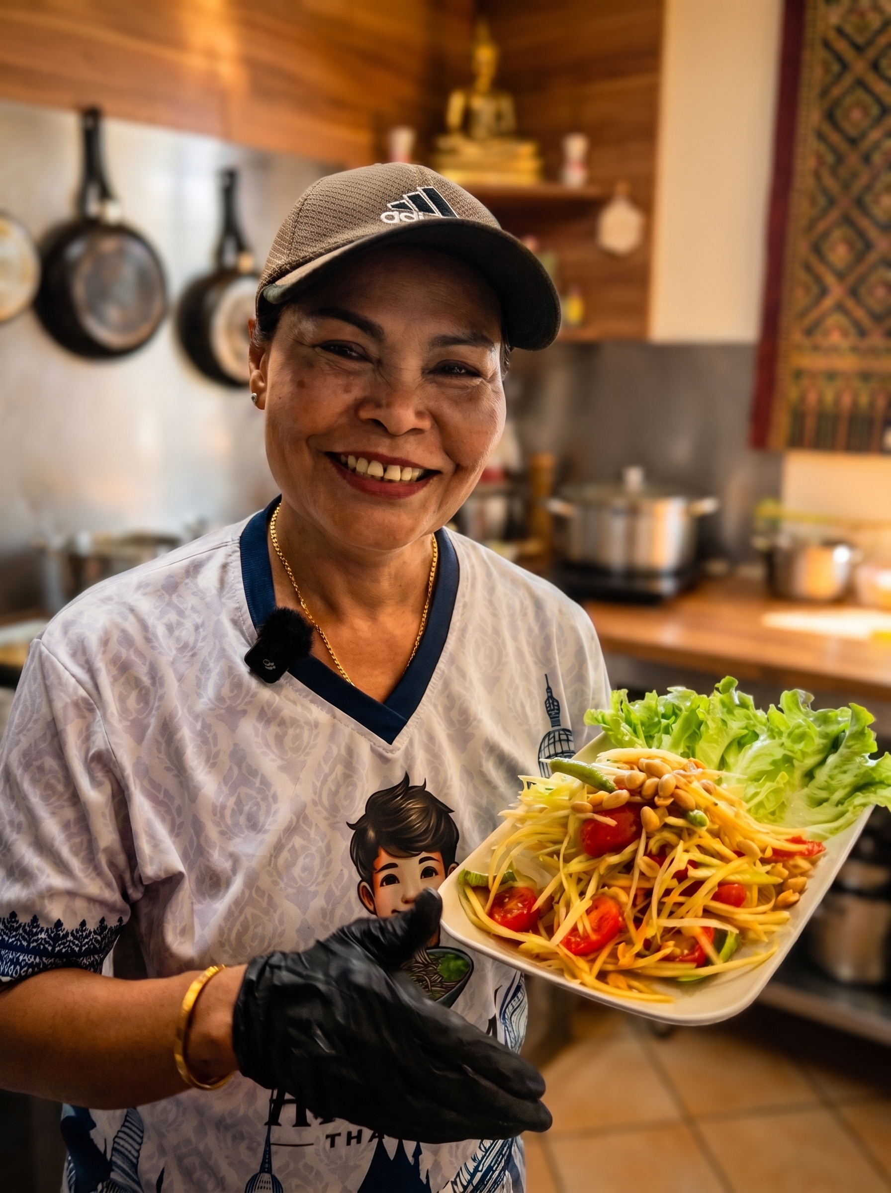 Naam von Atipchai Thai Food mit einem frisch zubereiteten Gericht