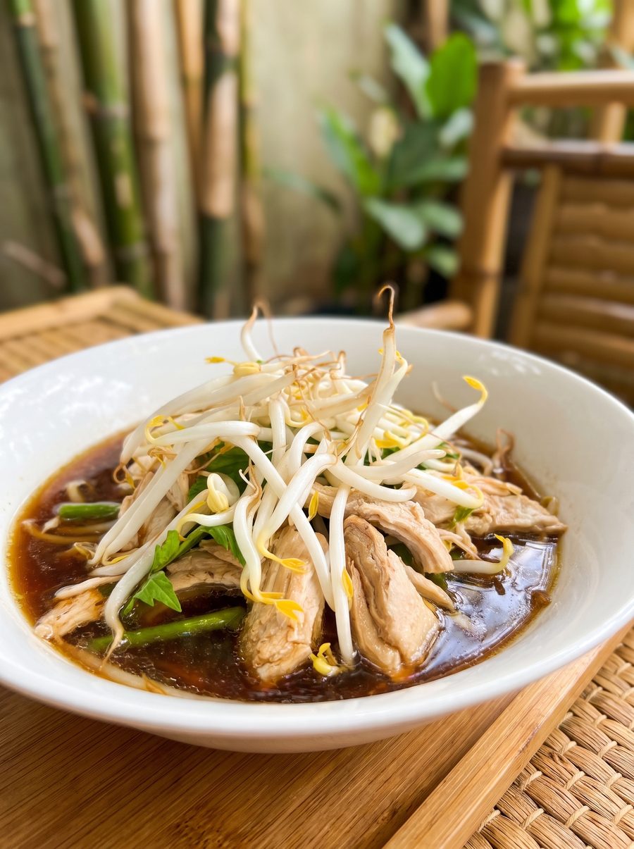 Nudelsuppe mit Hähnchenfleisch von Atipchai Thai Food in Heilbronn